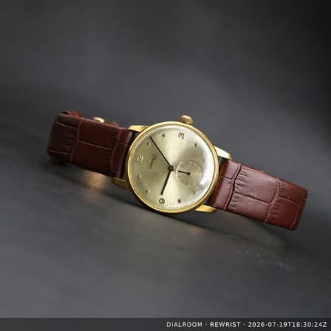 Eberhard & Co. Vintage Oversize Dress Watch | Gold Plated | Sub-Seconds | 1950s